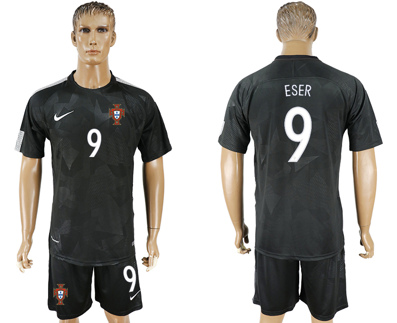 2018 World Cup Men Portugal #9 Eser Home Soccer Country Jersey