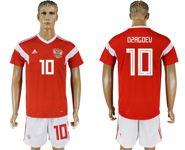 2018 World Cup Men Russia #10 Dzagoev Home Soccer Country Jersey 2018 World Cup Men Russia #10 Dzagoev Home Soccer Country Jersey