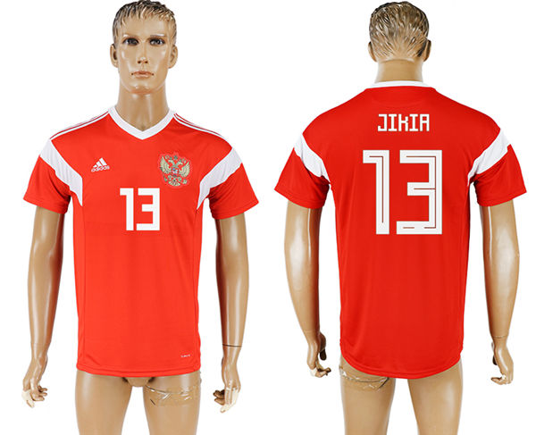 2018 World Cup Men Russia #13 Jikia Home Soccer Country Jersey 2018 World Cup Men Russia #13 Jikia Home Soccer Country Jersey