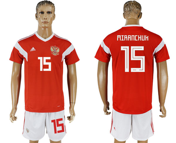 2018 World Cup Men Russia #15 Miranchuk Home Soccer Country Jersey 2018 World Cup Men Russia #15 Miranchuk Home Soccer Country Jersey