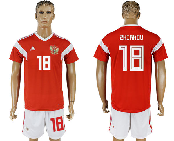 2018 World Cup Men Russia #18 Zhirkov Home Soccer Country Jersey 2018 World Cup Men Russia #18 Zhirkov Home Soccer Country Jersey
