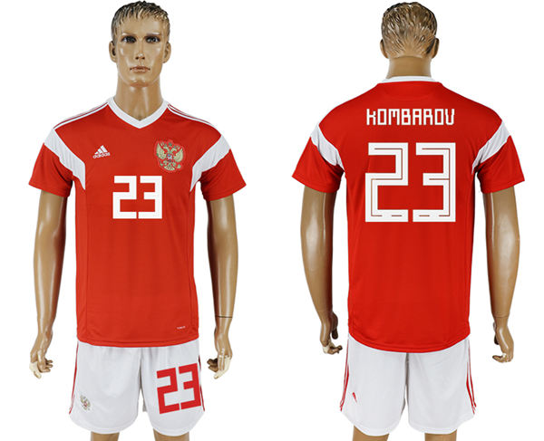 2018 World Cup Men Russia #23 Kombarov Home Soccer Country Jersey 2018 World Cup Men Russia #23 Kombarov Home Soccer Country Jersey