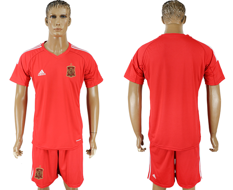 2018 World Cup Men Spain Home Soccer Country Jersey