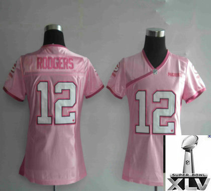 20llSB Green Bay Packer 12 Aaron Rodgers Pink 20llSB Green Bay Packer 12 Aaron Rodgers Pink