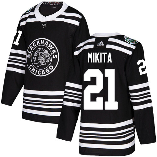 Adidas Blackhawks #21 Stan Mikita Black Authentic 2019 Winter Classic Stitched NHL Jersey Adidas Blackhawks #21 Stan Mikita Black Authentic 2019 Winter Classic Stitched NHL Jersey