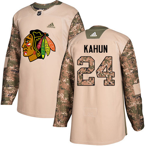 Adidas Blackhawks #24 Dominik Kahun Camo Authentic 2017 Veterans Day Stitched NHL Jersey Adidas Blackhawks #24 Dominik Kahun Camo Authentic 2017 Veterans Day Stitched NHL Jersey