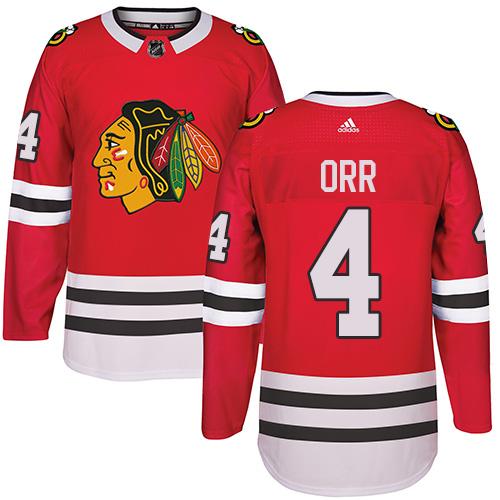 Adidas Blackhawks #4 Bobby Orr Red Home Authentic Stitched NHL Jersey Adidas Blackhawks #4 Bobby Orr Red Home Authentic Stitched NHL Jersey