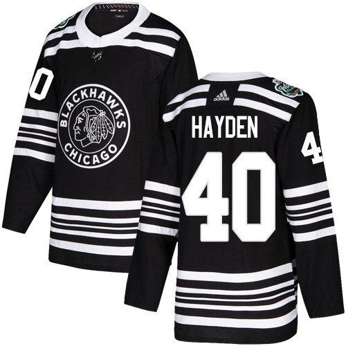 Adidas Blackhawks #40 John Hayden Black Authentic 2019 Winter Classic Stitched NHL Jersey Adidas Blackhawks #40 John Hayden Black Authentic 2019 Winter Classic Stitched NHL Jersey