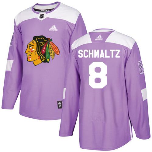 Adidas Blackhawks #8 Nick Schmaltz Purple Authentic Fights Cancer Stitched NHL Jersey Adidas Blackhawks #8 Nick Schmaltz Purple Authentic Fights Cancer Stitched NHL Jersey