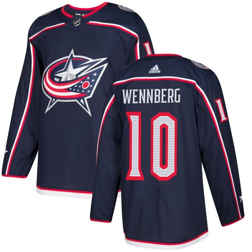 Adidas Blue Jackets #10 Alexander Wennberg Navy Blue Home Authentic Stitched Youth NHL Jersey Adidas Blue Jackets #10 Alexander Wennberg Navy Blue Home Authentic Stitched Youth NHL Jersey