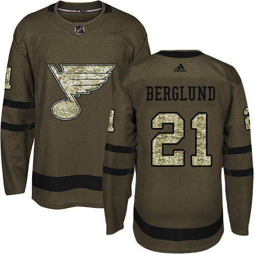 Adidas Blues #21 Patrik Berglund Green Salute to Service Stitched NHL Jersey Adidas Blues #21 Patrik Berglund Green Salute to Service Stitched NHL Jersey