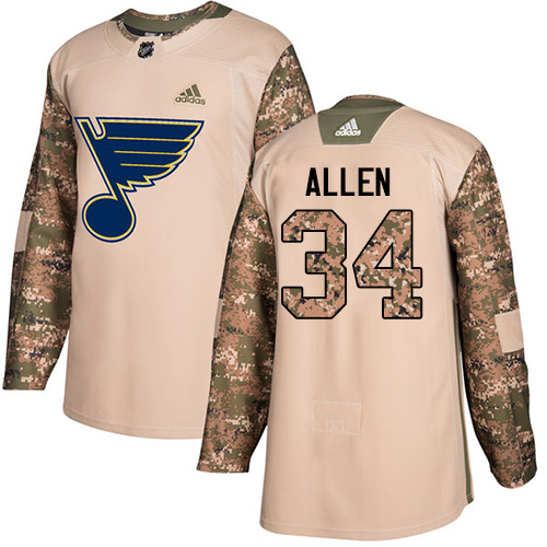 Adidas Blues #34 Jake Allen Camo Authentic 2017 Veterans Day Stitched NHL Jersey Adidas Blues #34 Jake Allen Camo Authentic 2017 Veterans Day Stitched NHL Jersey