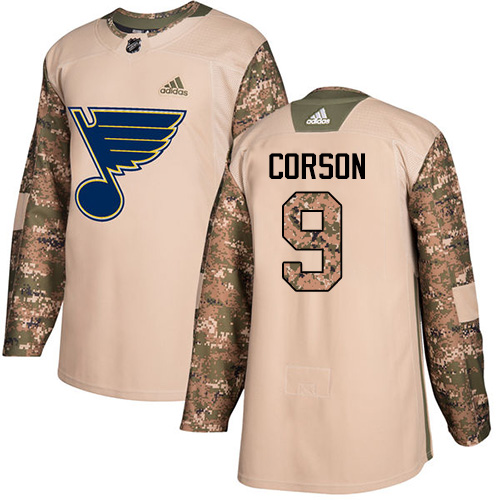 Adidas Blues #9 Shayne Corson Camo Authentic 2017 Veterans Day Stitched NHL Jersey Adidas Blues #9 Shayne Corson Camo Authentic 2017 Veterans Day Stitched NHL Jersey