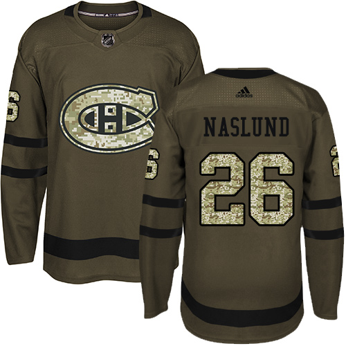 Adidas Canadiens #26 Mats Naslund Green Salute to Service Stitched NHL Jersey Adidas Canadiens #26 Mats Naslund Green Salute to Service Stitched NHL Jersey