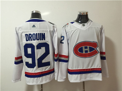 Adidas Canadiens #92 Jonathan Drouin White 2017 NHL 100 Classic Jersey Adidas Canadiens #92 Jonathan Drouin White 2017 NHL 100 Classic Jersey