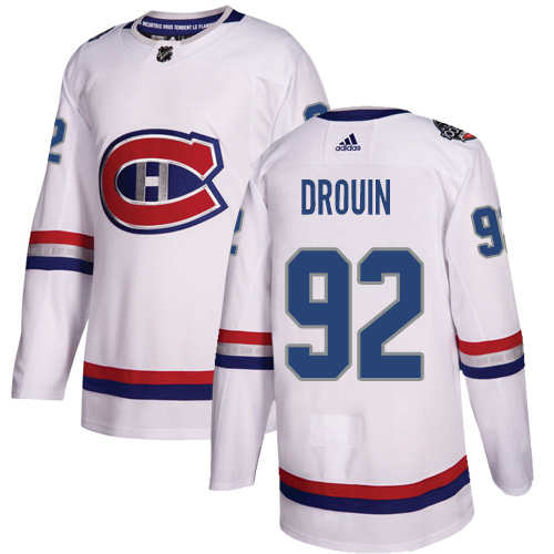 Adidas Canadiens #92 Jonathan Drouin White Authentic 2017 100 Classic Stitched Youth NHL Jersey Adidas Canadiens #92 Jonathan Drouin White Authentic 2017 100 Classic Stitched Youth NHL Jersey