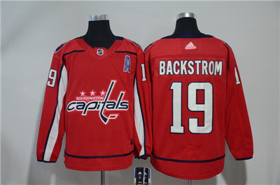 Adidas Capitals #19 Nicklas Backstrom Red Jersey Adidas Capitals #19 Nicklas Backstrom Red Jersey