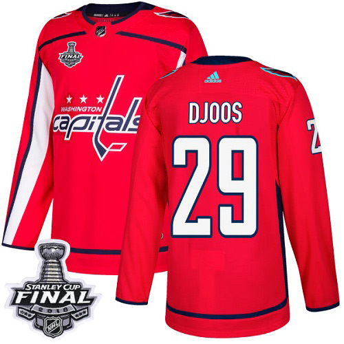 Adidas Capitals #29 Christian Djoos Red Home Authentic 2018 Stanley Cup Final Stitched NHL Jersey Adidas Capitals #29 Christian Djoos Red Home Authentic 2018 Stanley Cup Final Stitched NHL Jersey