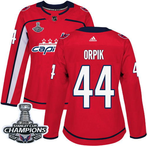 Adidas Capitals #44 Brooks Orpik Red Home Authentic Stanley Cup Final Champions Women's Stitched NHL Jersey Adidas Capitals #44 Brooks Orpik Red Home Authentic Stanley Cup Final Champions Women's Stitched NHL Jersey