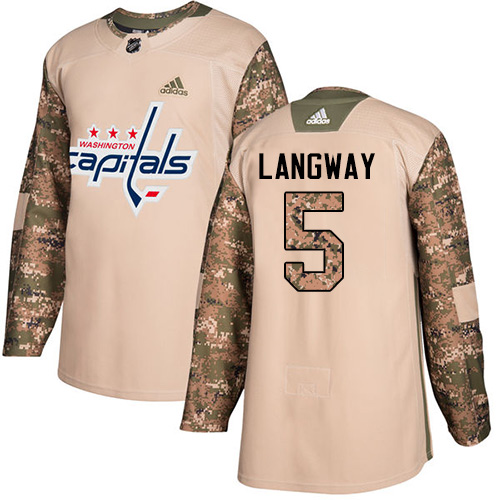 Adidas Capitals #5 Rod Langway Camo Authentic 2017 Veterans Day Stitched NHL Jersey Adidas Capitals #5 Rod Langway Camo Authentic 2017 Veterans Day Stitched NHL Jersey