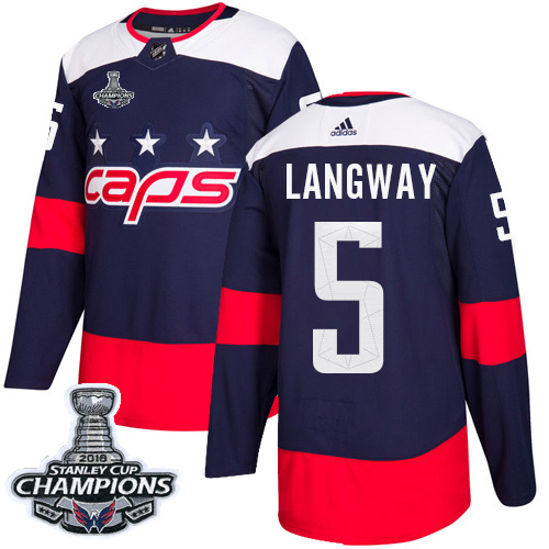 Adidas Capitals #5 Rod Langway Navy Authentic 2018 Stadium Series Stanley Cup Final Champions Stitched NHL Jersey Adidas Capitals #5 Rod Langway Navy Authentic 2018 Stadium Series Stanley Cup Final Champions Stitched NHL Jersey