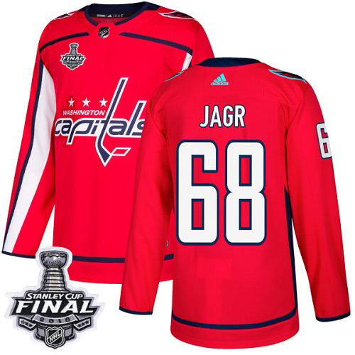 Adidas Capitals #68 Jaromir Jagr Red Home Authentic 2018 Stanley Cup Final Stitched NHL Jersey Adidas Capitals #68 Jaromir Jagr Red Home Authentic 2018 Stanley Cup Final Stitched NHL Jersey