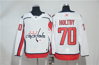 Adidas Capitals #70 Braden Holtby White Jersey Adidas Capitals #70 Braden Holtby White Jersey