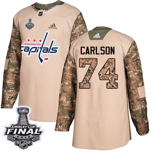 Adidas Capitals #74 John Carlson Camo Authentic 2017 Veterans Day 2018 Stanley Cup Final Stitched Youth NHL Jersey Adidas Capitals #74 John Carlson Camo Authentic 2017 Veterans Day 2018 Stanley Cup Final Stitched Youth NHL Jersey