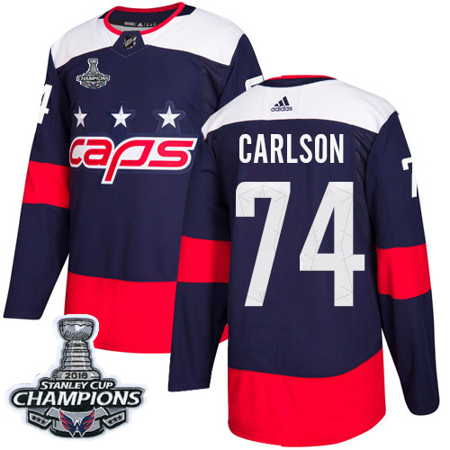 Adidas Capitals #74 John Carlson Navy Authentic 2018 Stadium Series Stanley Cup Final Champions Stitched NHL Jersey Adidas Capitals #74 John Carlson Navy Authentic 2018 Stadium Series Stanley Cup Final Champions Stitched NHL Jersey