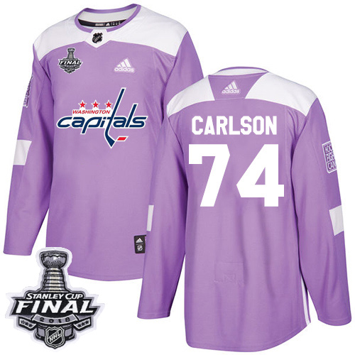 Adidas Capitals #74 John Carlson Purple Authentic Fights Cancer 2018 Stanley Cup Final Stitched NHL Jersey Adidas Capitals #74 John Carlson Purple Authentic Fights Cancer 2018 Stanley Cup Final Stitched NHL Jersey