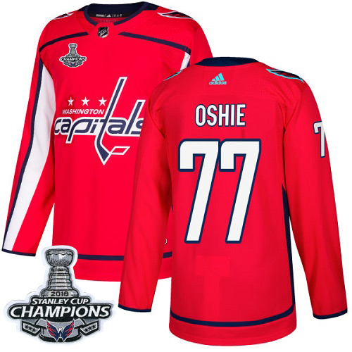 Adidas Capitals #77 T.J Oshie Red Home Authentic Stanley Cup Final Champions Stitched NHL Jersey Adidas Capitals #77 T.J Oshie Red Home Authentic Stanley Cup Final Champions Stitched NHL Jersey