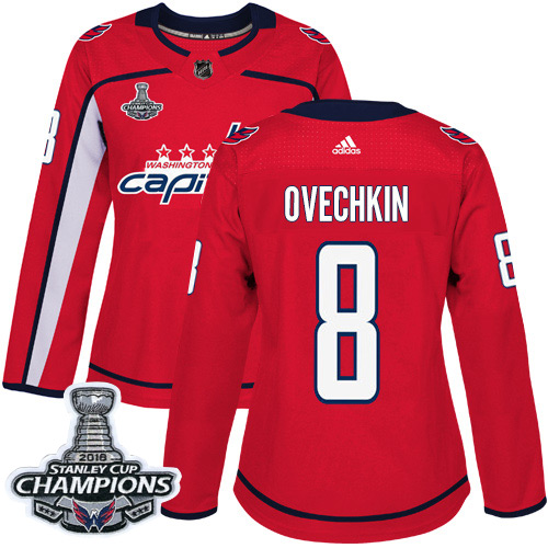 Adidas Capitals #8 Alex Ovechkin Red Home Authentic Stanley Cup Final Champions Women's Stitched NHL Jersey Adidas Capitals #8 Alex Ovechkin Red Home Authentic Stanley Cup Final Champions Women's Stitched NHL Jersey