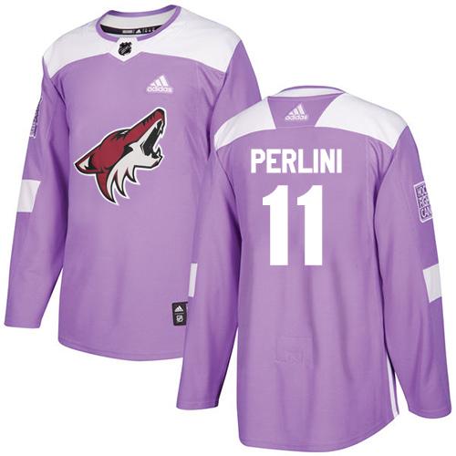Adidas Coyotes #11 Brendan Perlini Purple Authentic Fights Cancer Stitched NHL Jersey Adidas Coyotes #11 Brendan Perlini Purple Authentic Fights Cancer Stitched NHL Jersey