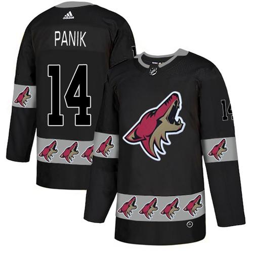 Adidas Coyotes #14 Richard Panik Black Authentic Team Logo Fashion Stitched NHL Jersey Adidas Coyotes #14 Richard Panik Black Authentic Team Logo Fashion Stitched NHL Jersey
