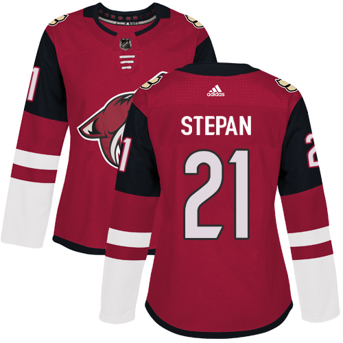 Adidas Coyotes #21 Derek Stepan Maroon Home Authentic Women's Stitched NHL Jersey Adidas Coyotes #21 Derek Stepan Maroon Home Authentic Women's Stitched NHL Jersey