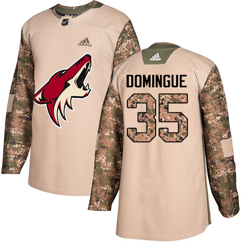 Adidas Coyotes #35 Louis Domingue Camo Authentic 2017 Veterans Day Stitched NHL Jersey Adidas Coyotes #35 Louis Domingue Camo Authentic 2017 Veterans Day Stitched NHL Jersey