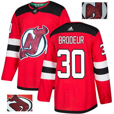Adidas Devils #30 Martin Brodeur Red Home Authentic Fashion Gold Stitched NHL Jersey Adidas Devils #30 Martin Brodeur Red Home Authentic Fashion Gold Stitched NHL Jersey