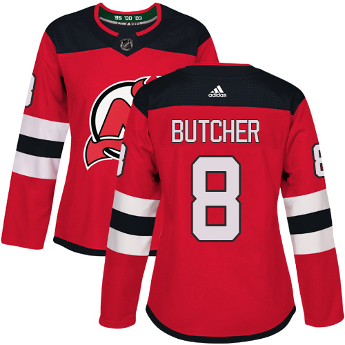Adidas Devils #8 Will Butcher Red Home Authentic Women's Stitched NHL Jersey Adidas Devils #8 Will Butcher Red Home Authentic Women's Stitched NHL Jersey