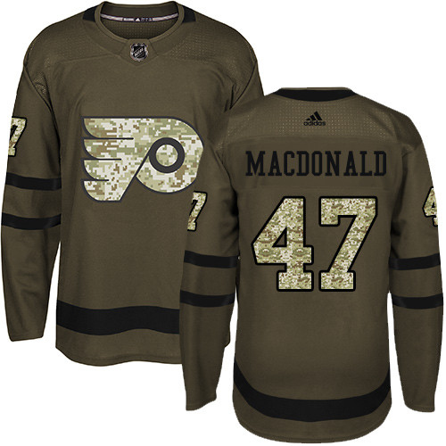 Adidas Flyers #47 Andrew MacDonald Green Salute to Service Stitched NHL Jersey Adidas Flyers #47 Andrew MacDonald Green Salute to Service Stitched NHL Jersey