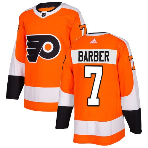 Adidas Flyers #7 Bill Barber Orange Home Authentic Stitched Youth NHL Jersey Adidas Flyers #7 Bill Barber Orange Home Authentic Stitched Youth NHL Jersey
