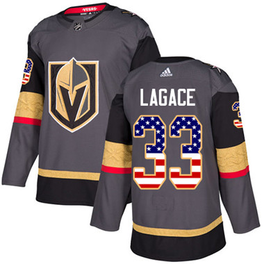 Adidas Golden Knights #33 Maxime Lagace Grey Home Authentic USA Flag Stitched Youth NHL Jersey Adidas Golden Knights #33 Maxime Lagace Grey Home Authentic USA Flag Stitched Youth NHL Jersey