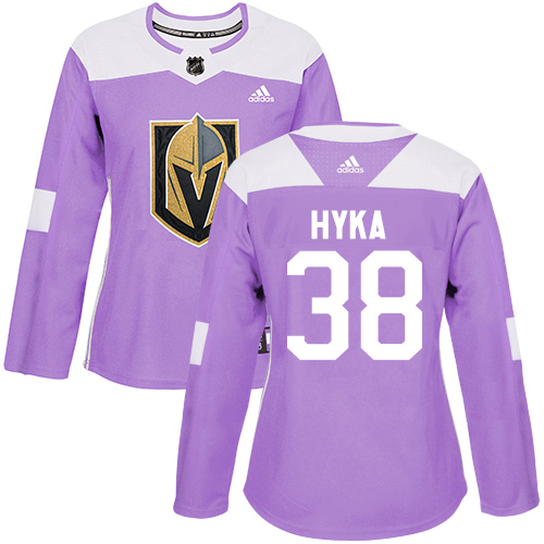 Adidas Golden Knights #38 Tomas Hyka Purple Authentic Fights Cancer Women's Stitched NHL Jersey Adidas Golden Knights #38 Tomas Hyka Purple Authentic Fights Cancer Women's Stitched NHL Jersey