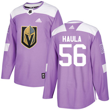 Adidas Golden Knights #56 Erik Haula Purple Authentic Fights Cancer Stitched Youth NHL Jersey
