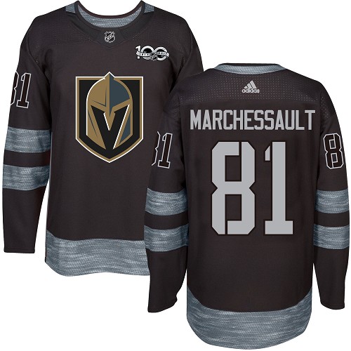 Adidas Golden Knights #81 Jonathan Marchessault Black 1917-2017 100th Anniversary Stitched NHL Jersey Adidas Golden Knights #81 Jonathan Marchessault Black 1917-2017 100th Anniversary Stitched NHL Jersey