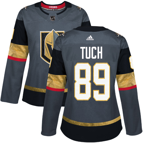 Adidas Golden Knights #89 Alex Tuch Grey Home Authentic Women's Stitched NHL Jersey Adidas Golden Knights #89 Alex Tuch Grey Home Authentic Women's Stitched NHL Jersey