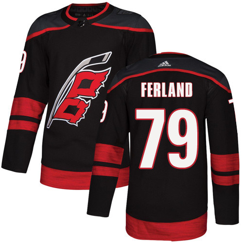 Adidas Hurricanes #79 Michael Ferland Black Alternate Authentic Stitched NHL Jersey Adidas Hurricanes #79 Michael Ferland Black Alternate Authentic Stitched NHL Jersey