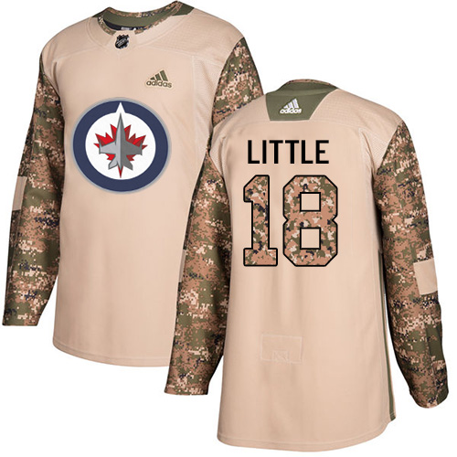 Adidas Jets #18 Bryan Little Camo Authentic 2017 Veterans Day Stitched NHL Jersey Adidas Jets #18 Bryan Little Camo Authentic 2017 Veterans Day Stitched NHL Jersey
