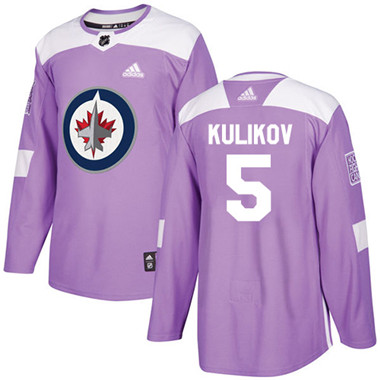 Adidas Jets #5 Dmitry Kulikov Purple Authentic Fights Cancer Stitched NHL Jersey Adidas Jets #5 Dmitry Kulikov Purple Authentic Fights Cancer Stitched NHL Jersey