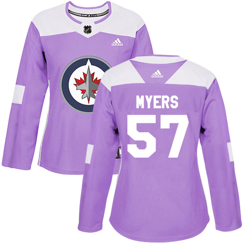Adidas Jets #57 Tyler Myers Purple Authentic Fights Cancer Women's Stitched NHL Jersey Adidas Jets #57 Tyler Myers Purple Authentic Fights Cancer Women's Stitched NHL Jersey
