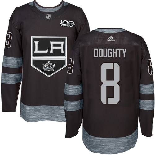 Adidas Kings #8 Drew Doughty Black 1917-2017 100th Anniversary Stitched NHL Jersey Adidas Kings #8 Drew Doughty Black 1917-2017 100th Anniversary Stitched NHL Jersey